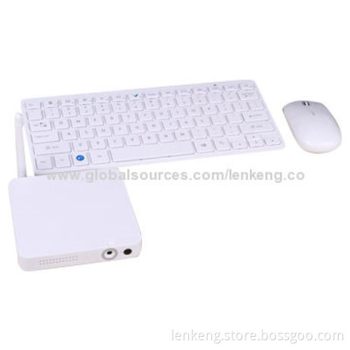 Small Living Room Computer/High-end Smart TV Box with Wireless Keyboard and Mouse
